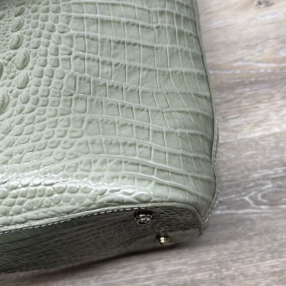 Brahmin Sea Glass Melbourne Medium Asher Leather Tote Shopper Travel RARE - Picture 9 of 13